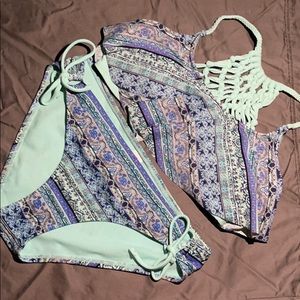 Kids Patterned Bikini Set (Top and Bottom)